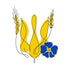 Временное тату Герб Украины